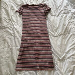 LOFT Striped Body Con Dress